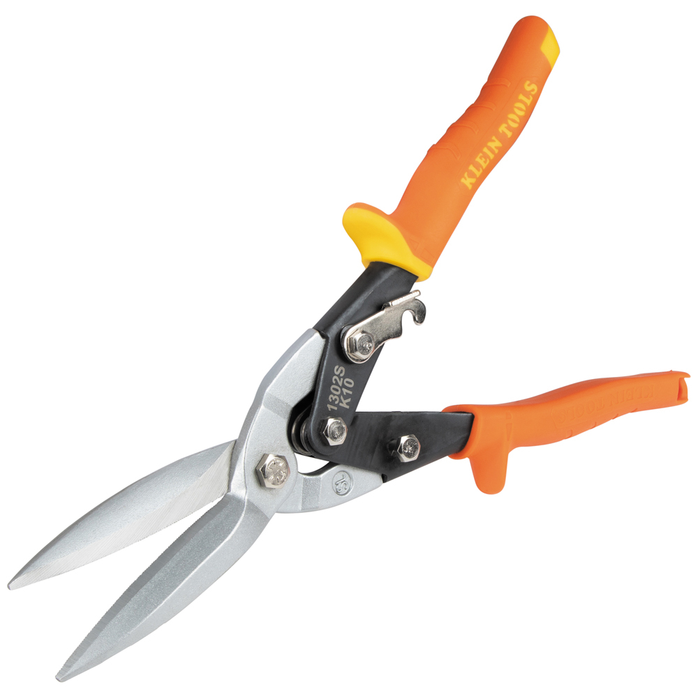 Klein Long Cut Aviation Snips, Straight # 1302S