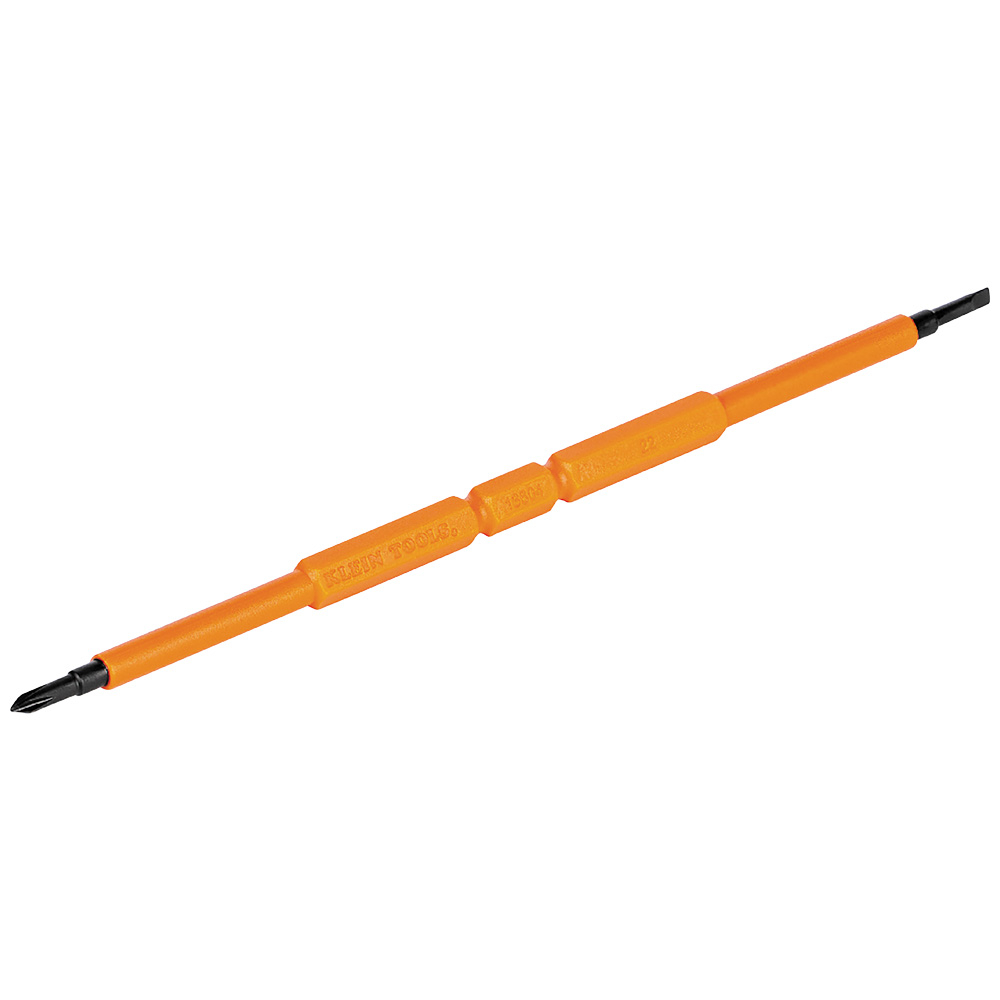 Klein Screwdriver Blades, Insulated Double-Ended Slotted, Phillips, 2-Pack # 13157INSP