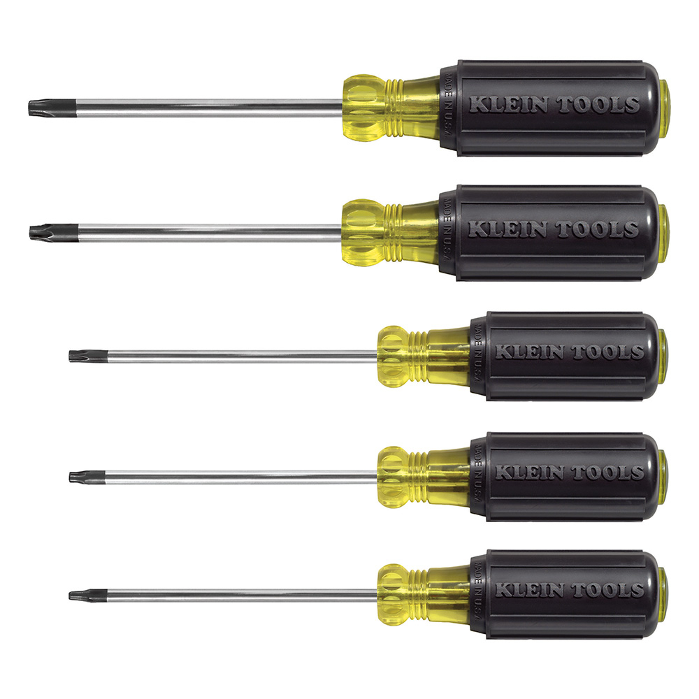 Klein Screwdriver Set, Torx Cushion-Grip, 5-Piece # 19555