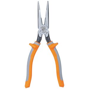 Klein Pliers, Long Nose Side-Cutters, Insulated, 8-Inch