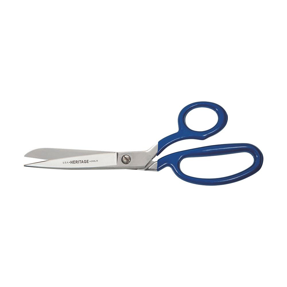 Klein Bent Trimmer w/Large Ring, Blue Coating, 8-Inch # 208LR-BLU-P