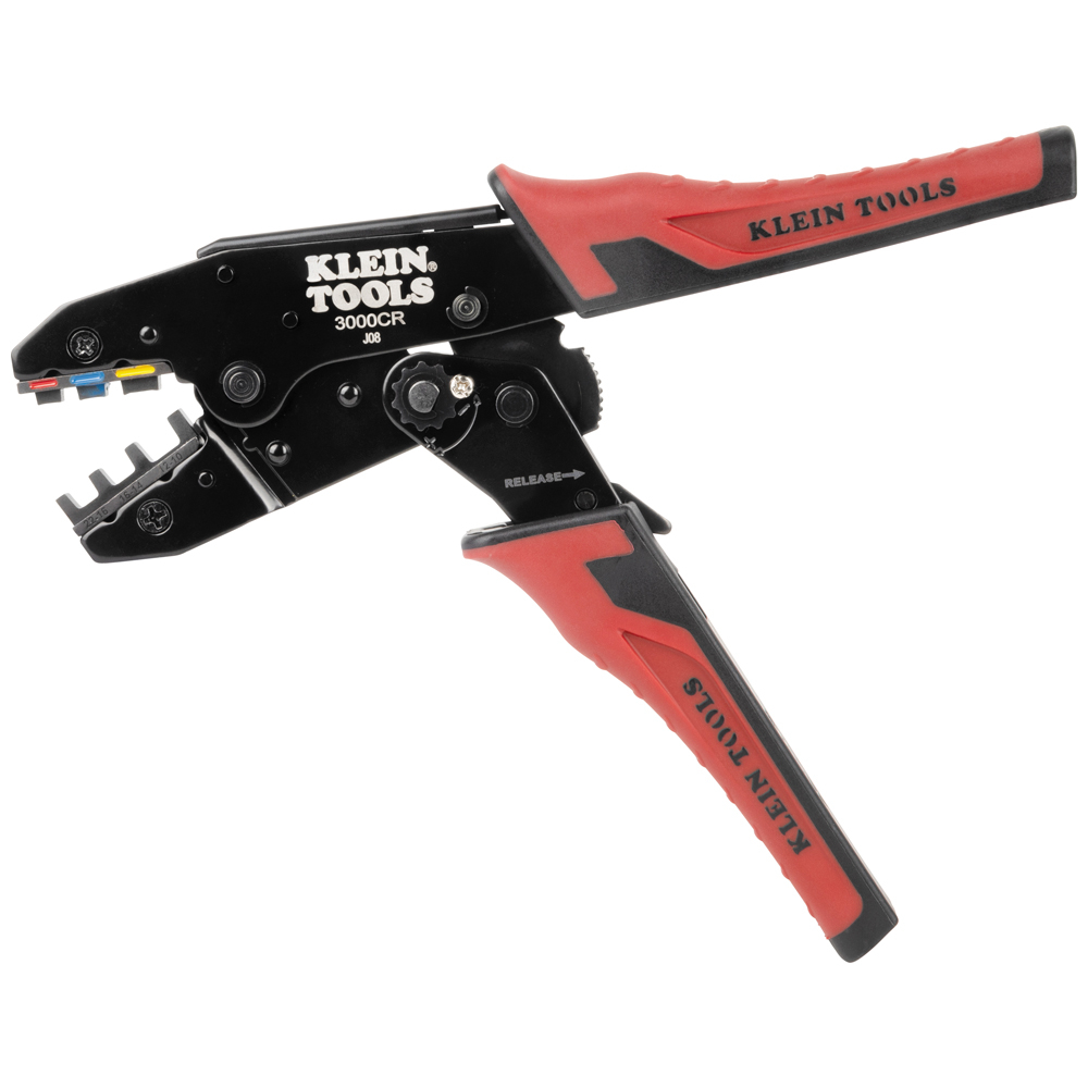 Klein Ratcheting Heat Shrink Terminal Crimper, 10 to 22 AWG Wire # 3007CR