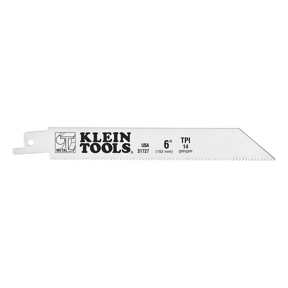 Klein Reciprocating Saw Blades, 14 Tpi, 6-Inch, 5-Pack # 31727