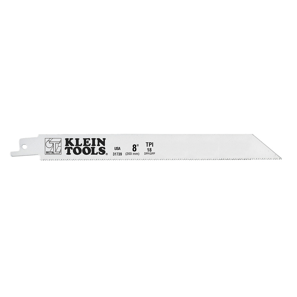 Klein Reciprocating Saw Blades, 18 Tpi, 8-Inch, 5-Pack # 31739