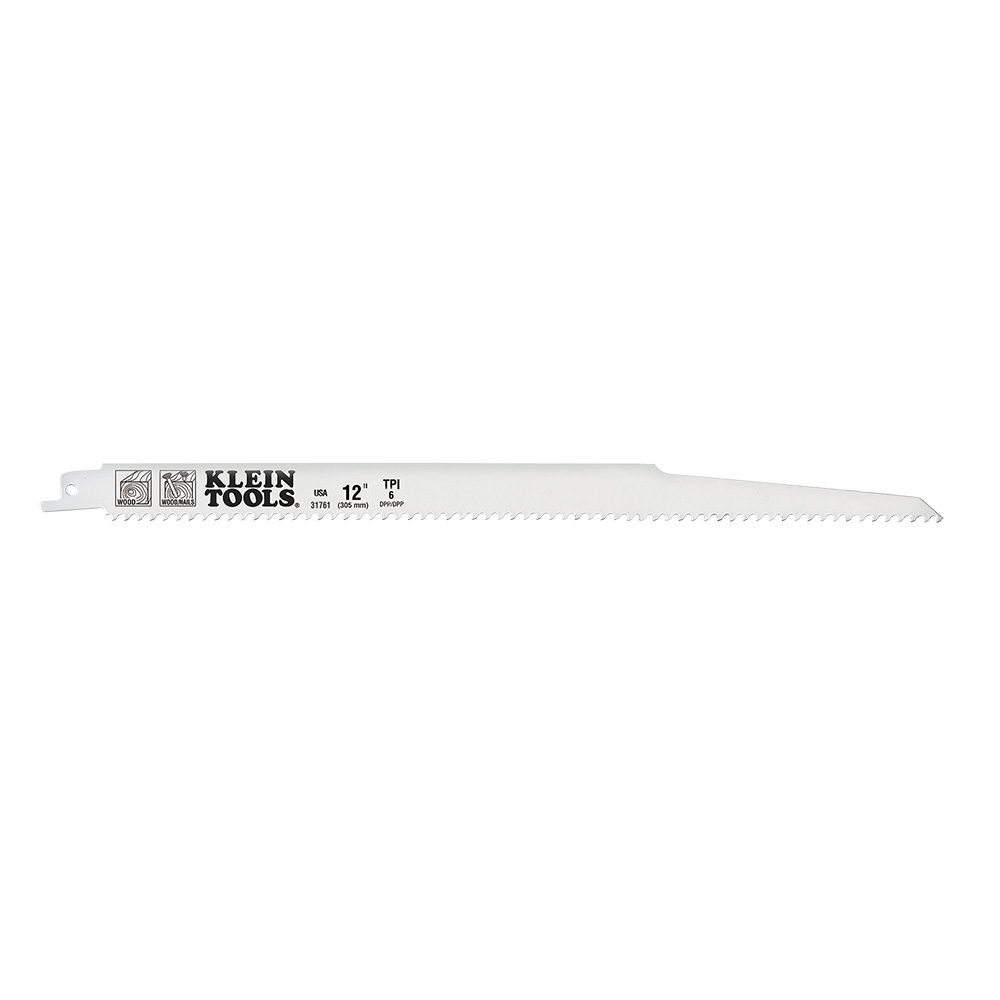 Klein Reciprocating Saw Blades, 6 Tpi, 12-Inch, 5-Pack # 31761