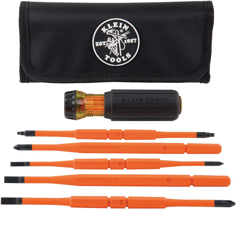 Klein 8-in-1 Insulated Interchangeable Screwdriver Set # 32288