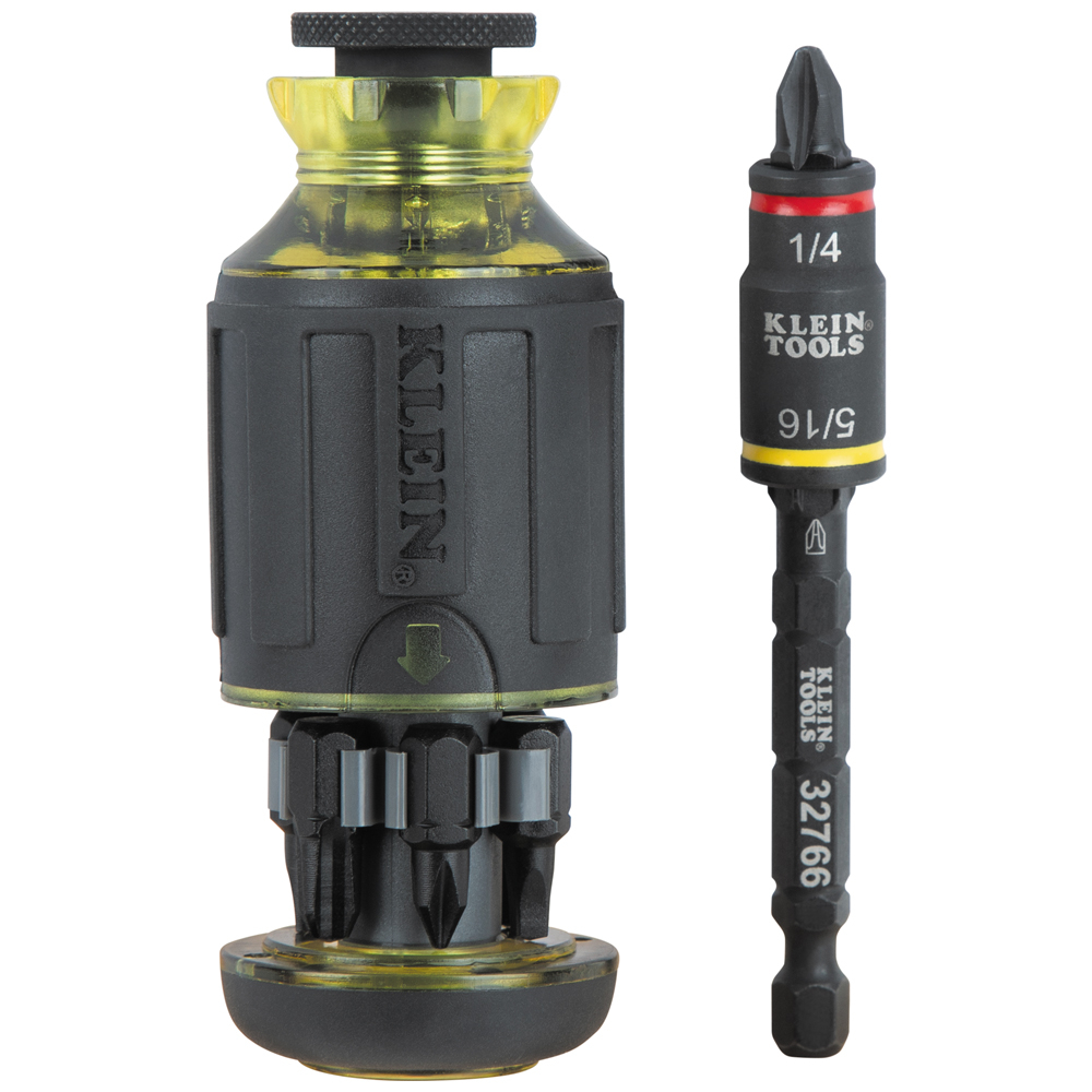 Klein 10-in-1 Impact-Rated Stubby Driver Set with Flip Socket # 32308F