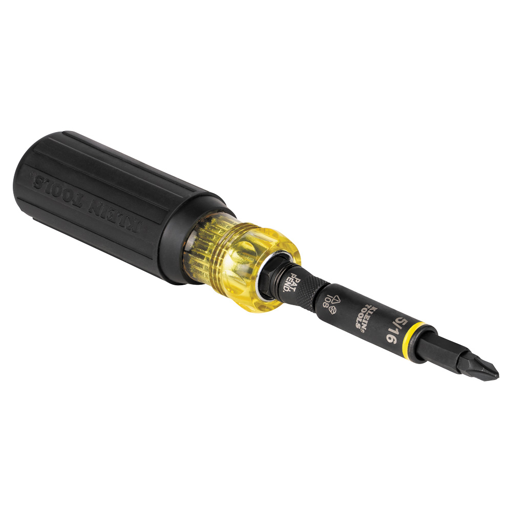 Klein Impact Rated Multi-Bit Screwdriver / Nut Driver, 11-in-1 # 32500HD