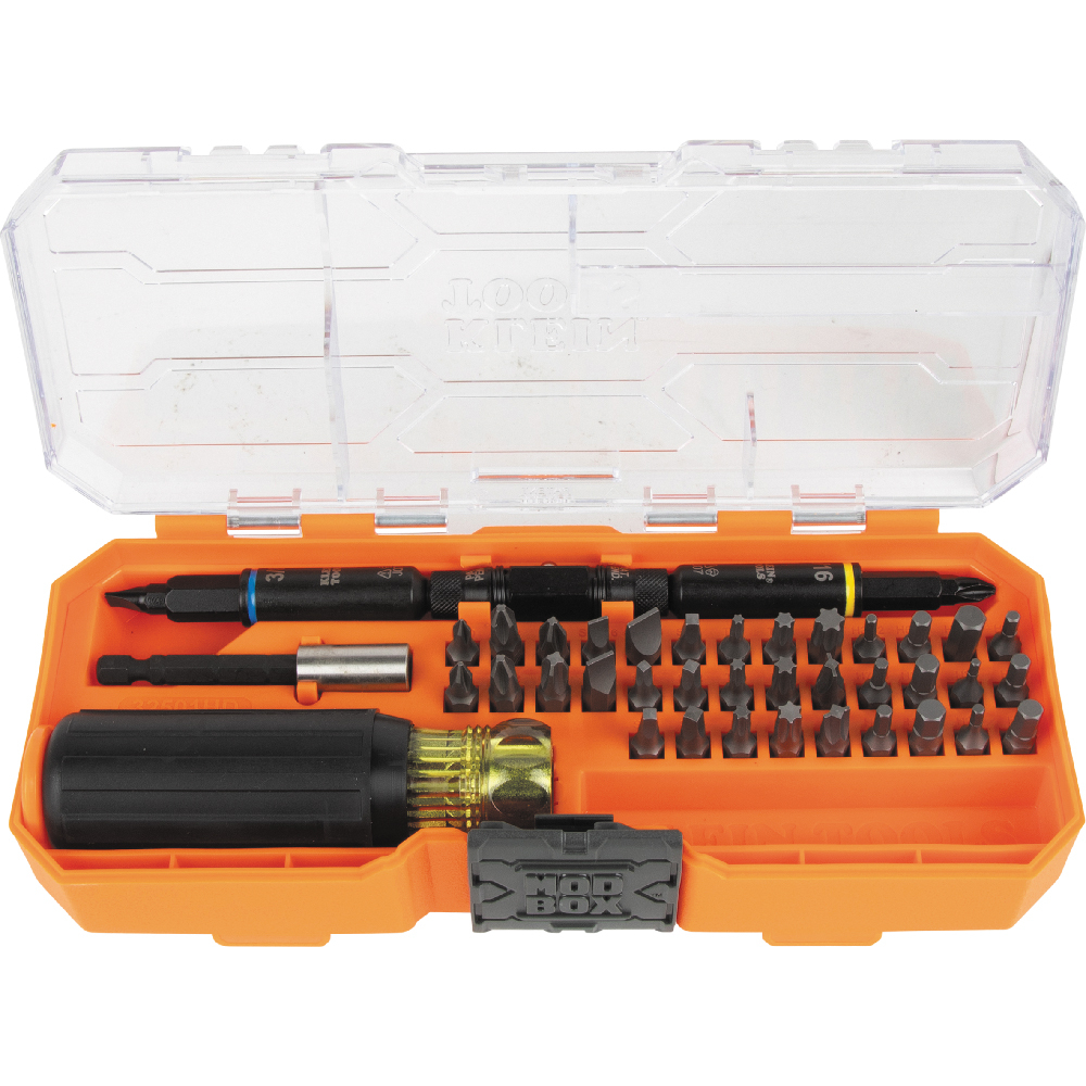 Klein KNECT Impact-Rated Multi-Bit Screwdriver / Nut Driver Set, 46-Piece # 32501HD