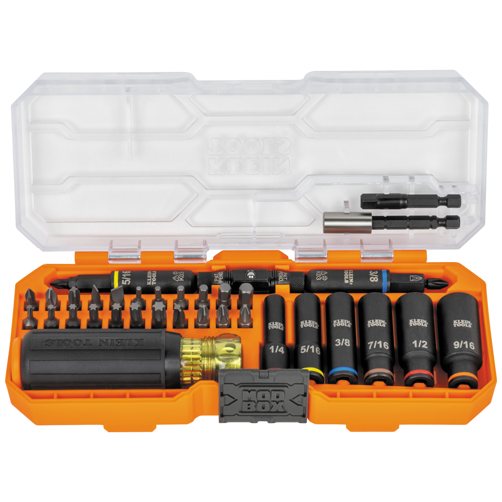 Klein KNECT Impact-Rated Screwdriver and Socket Set with Case, 41-Piece # 32502HD