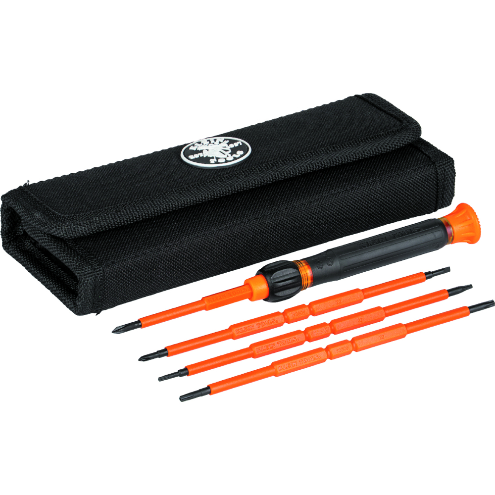 Klein 8-in-1 Insulated Precision Screwdriver Set with Case # 32584INSR