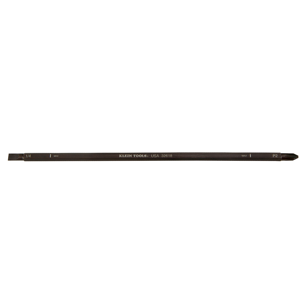 Klein Adj Screwdriver Blade #2 Phillips 1/4-Inch Slotted # 32618