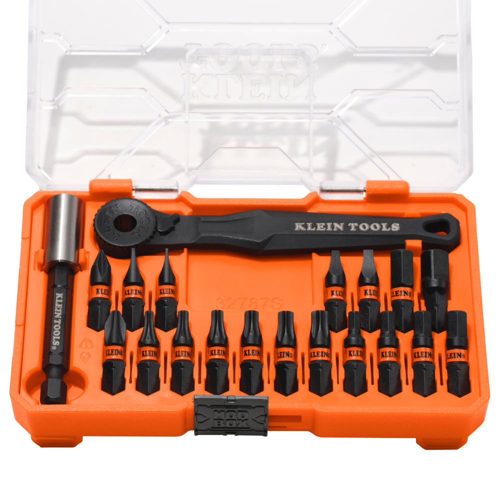 Klein Proflex Micro Ratchet Impact-Rated Bit Set, 20-Piece # 32787S