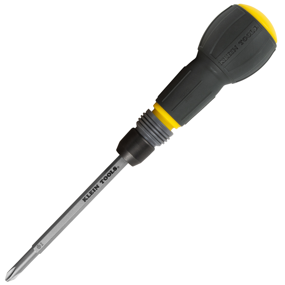 Klein Fastbit Tru-Grip Screwdriver, Phillips, Slotted Bits # 32960A