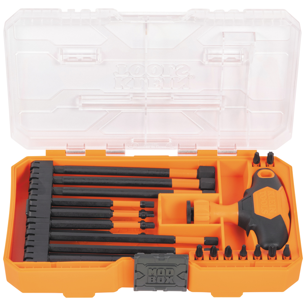 Klein Proflex Impact-Rated Interchangeable Ratcheting T-Handle Set, 23-Piece # 33804