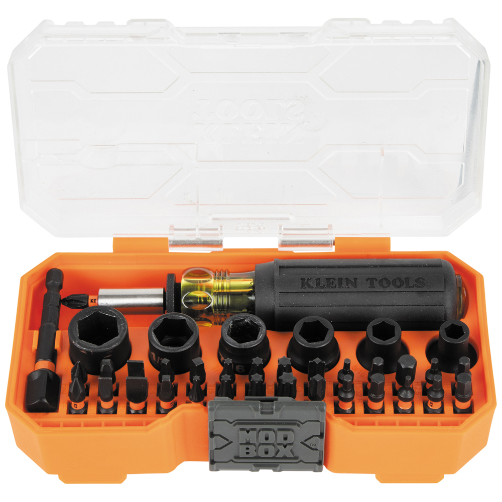 Klein Proflex Impact Screwdriver Bit and Socket Set, 38-Piece # 33805