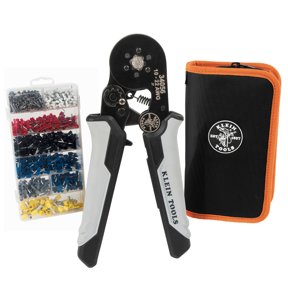 Klein Ratcheting Ferrule Hex Crimper Set # 34061