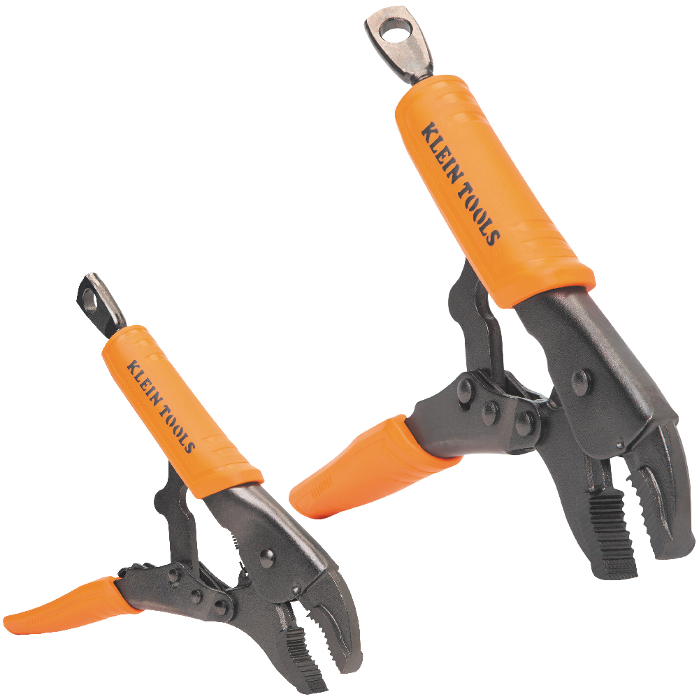 Klein Curved Jaw Locking Pliers Set, 7-Inch and 10-Inch, 2-Piece # 38660