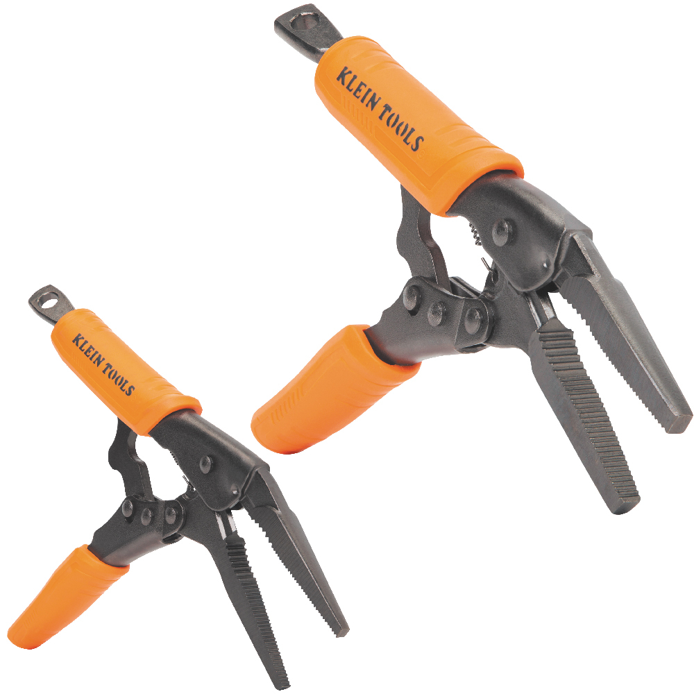 Klein Long Nose Locking Pliers Set, 6- and 9-Inch, 2-Piece # 38661