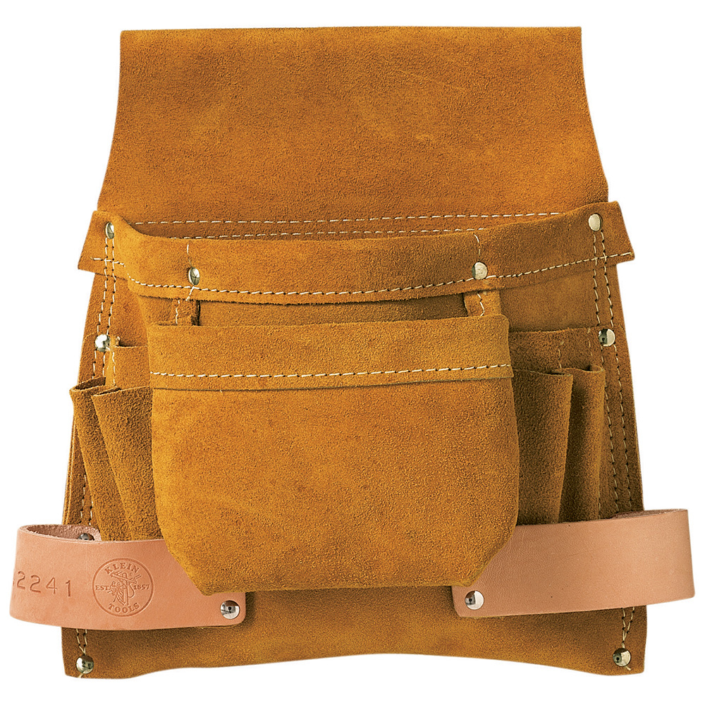Klein Tool Pouch, 6-Pockets for Nails, Screws and Tools # 42241