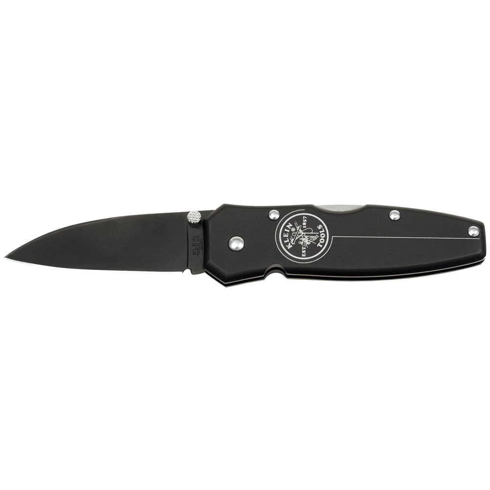 Klein Black Lightweight Lockback Knife 2-1/4-Inch Drop Point Blade # 44000-BLK