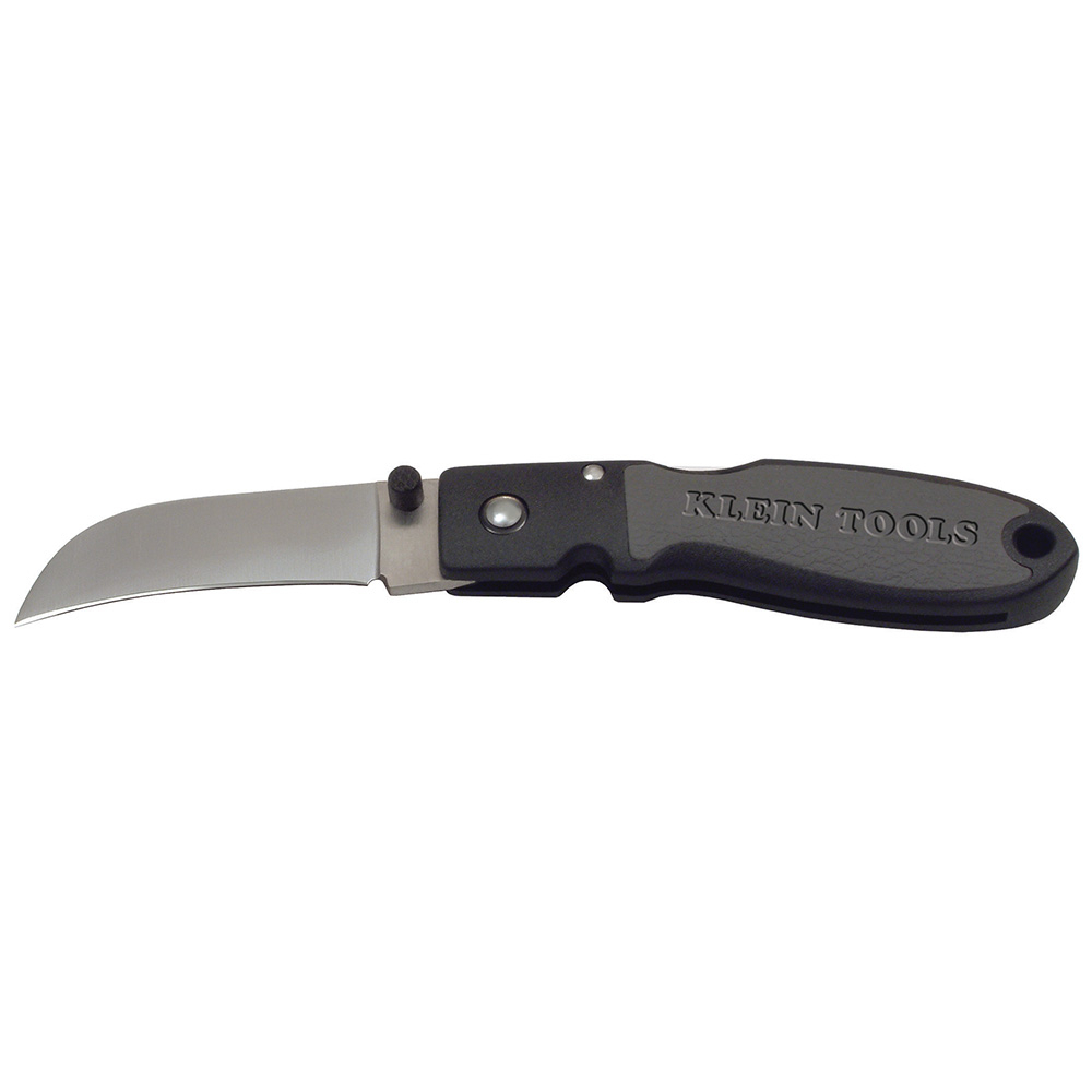 Klein Lightweight Lockback Knife 2-1/2-Inch Sheepfoot Blade, Black Handle # 44004