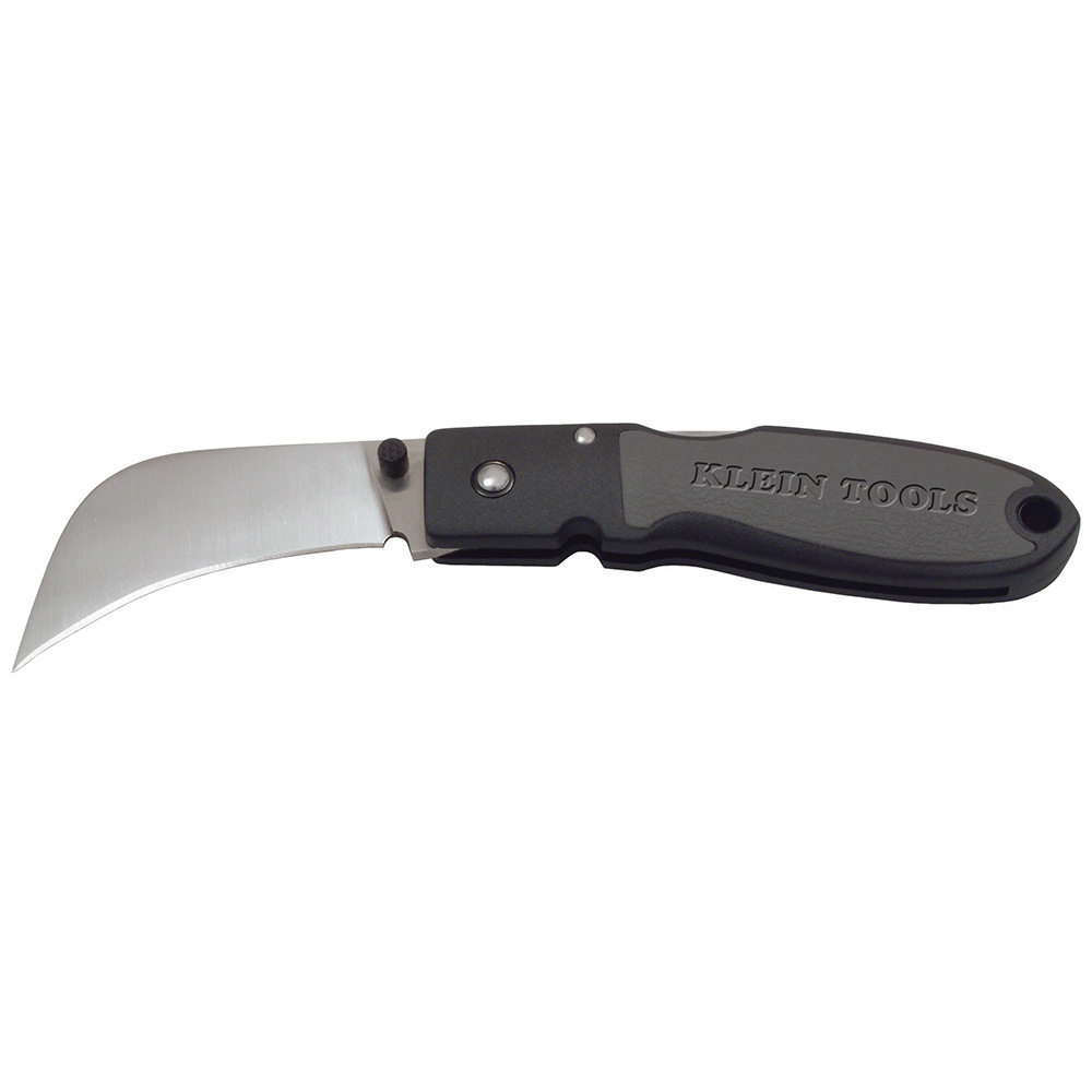 Klein Lockback Knife, 2-5/8-Inch Hawkbill Blade, Black Handle # 44005
