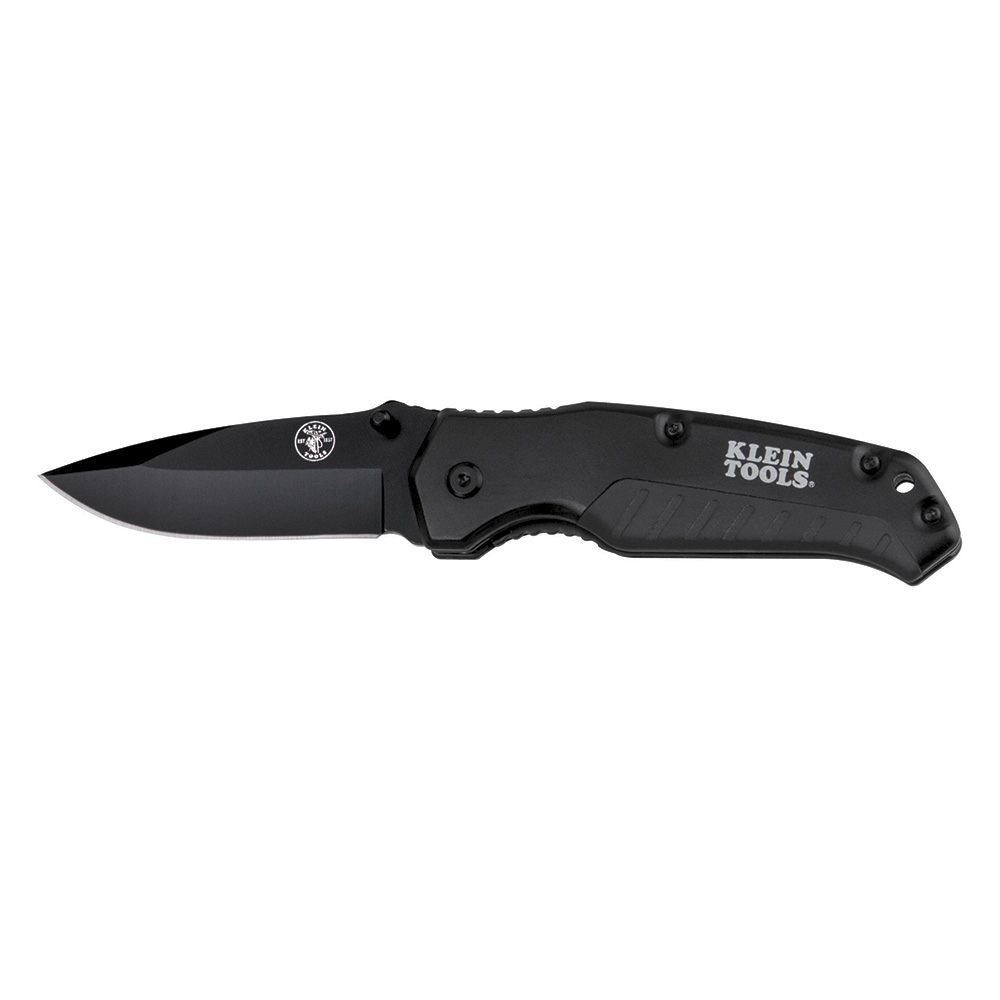 Klein Pocket Knife, Black, Drop Point Blade # 44220