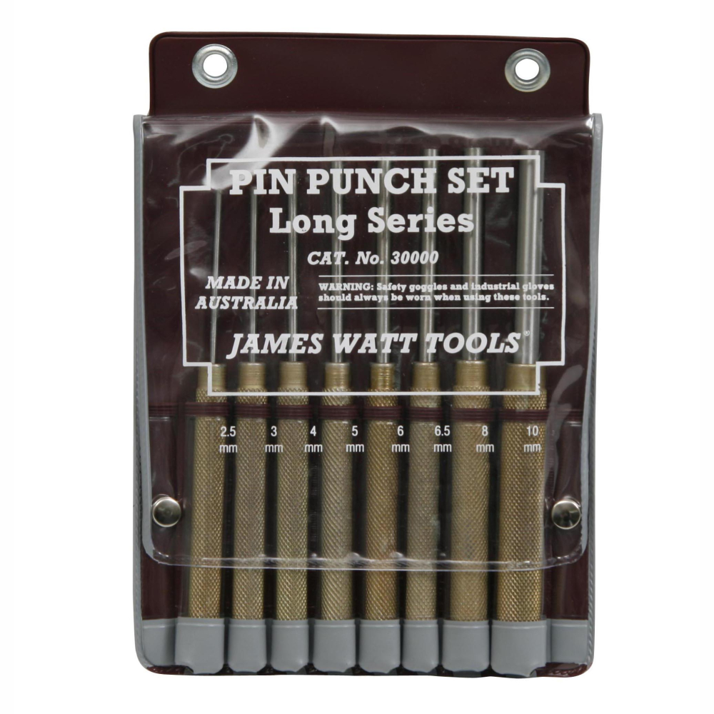 Klein Pin Punches Long 8 Piece Set # 4PPLSET8