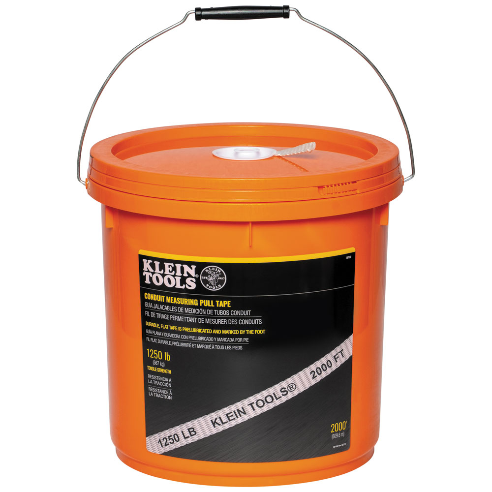 Klein Conduit Measuring Pull Tape, 1250-Pound x 2000-Foot # 50122