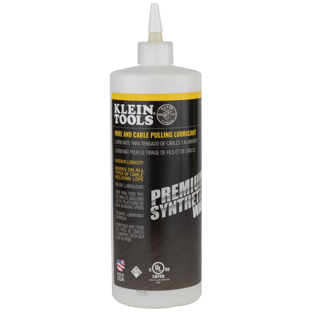 Klein Premium Synthetic Wax Cable Pulling Lube 1-Quart # 51010