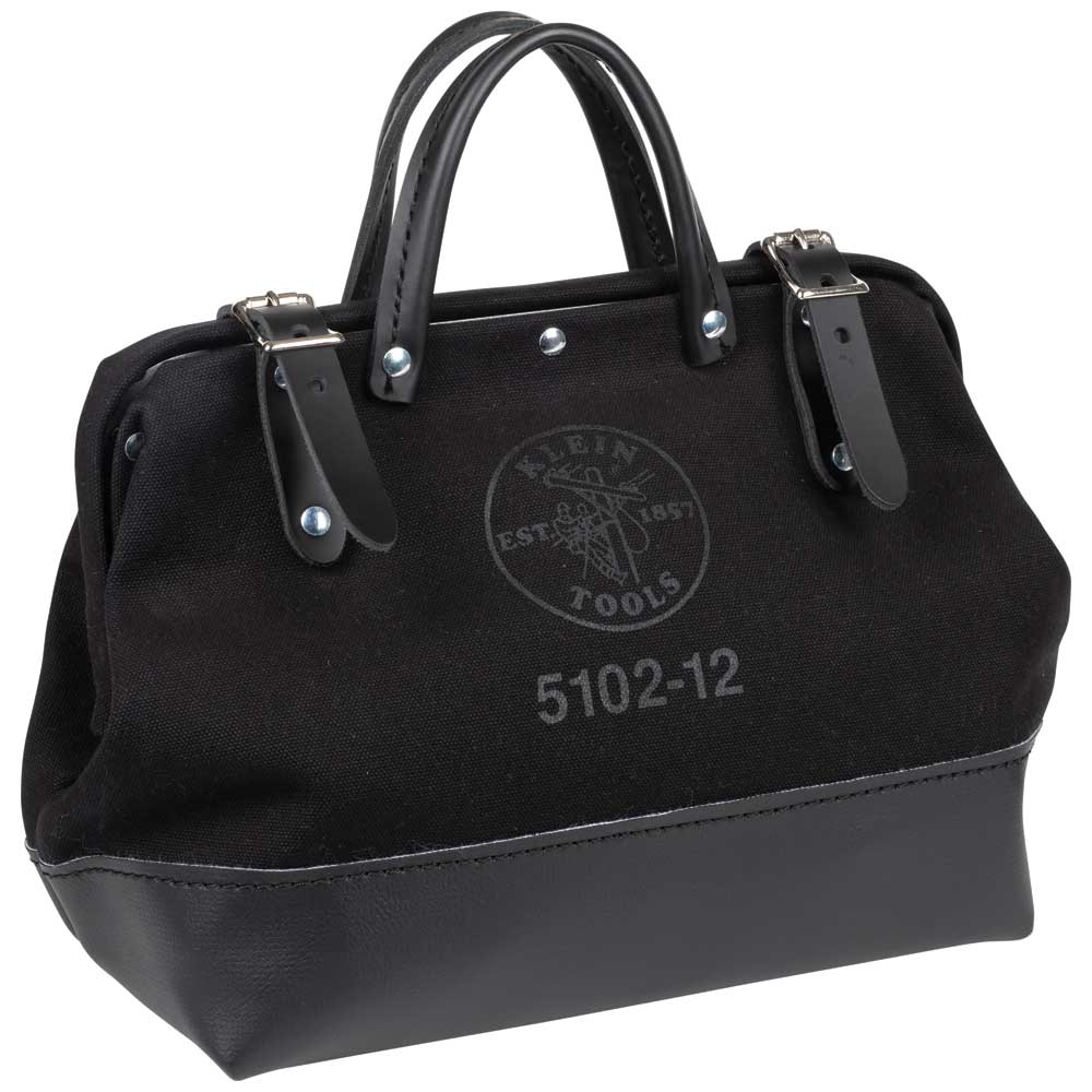 Klein Tool Bag, Black Canvas, 12-Inch # 510212BLK