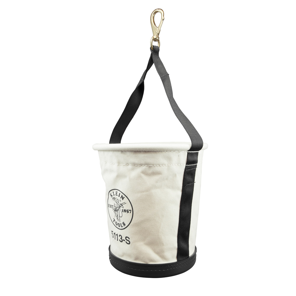 Klein Tapered-Wall Bucket with Swivel Snap Hook, Canvas # 5113S