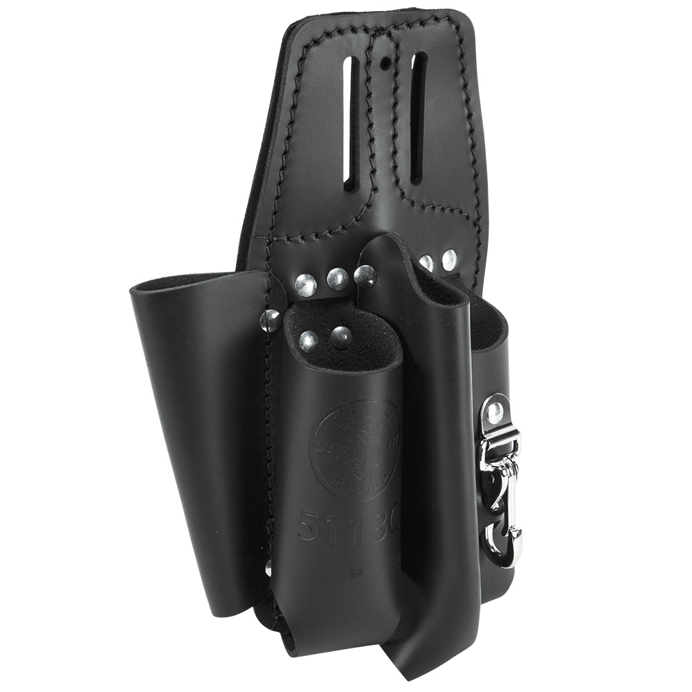 Klein Black Leather Tool Pouch for Belts # 5118C
