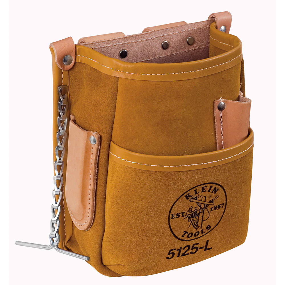 Klein Pocket Tool Pouch with Tape Thong, Leather # 5125L