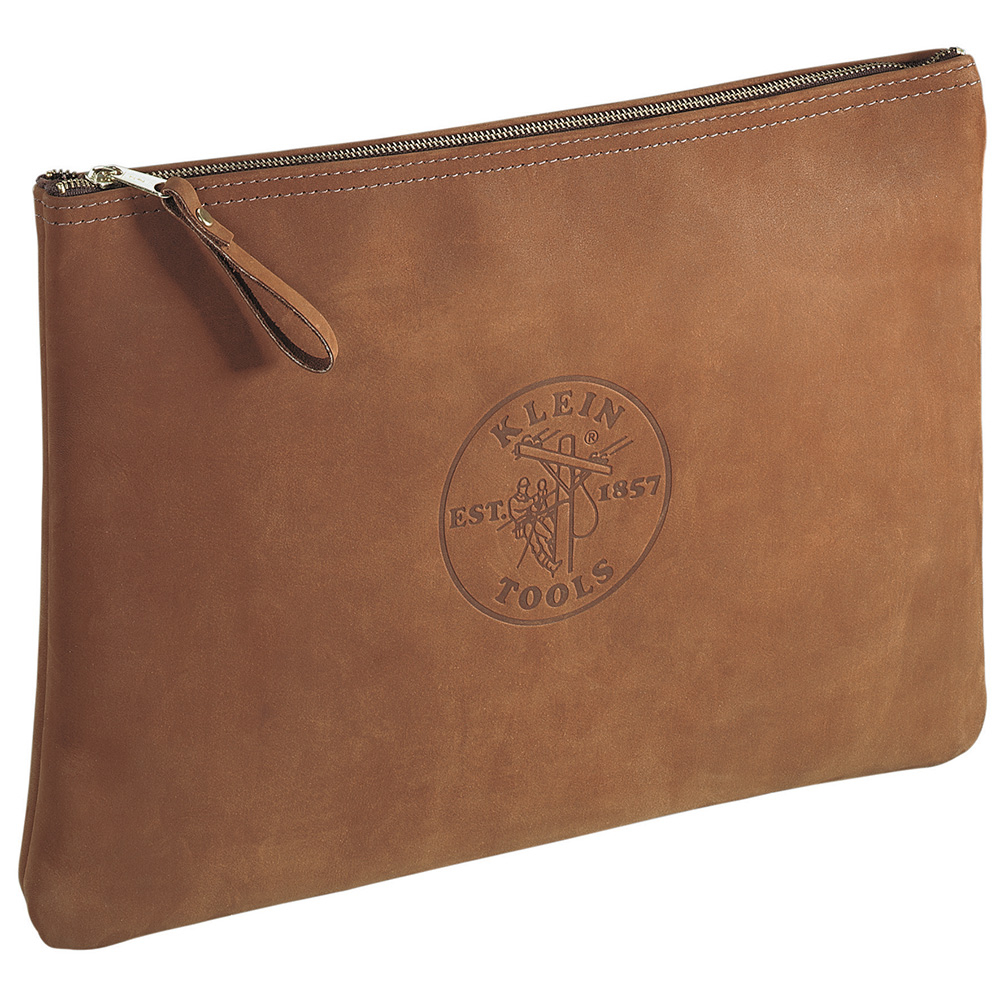 Klein Zipper Bag, Contractor's Leather Portfolio # 5136