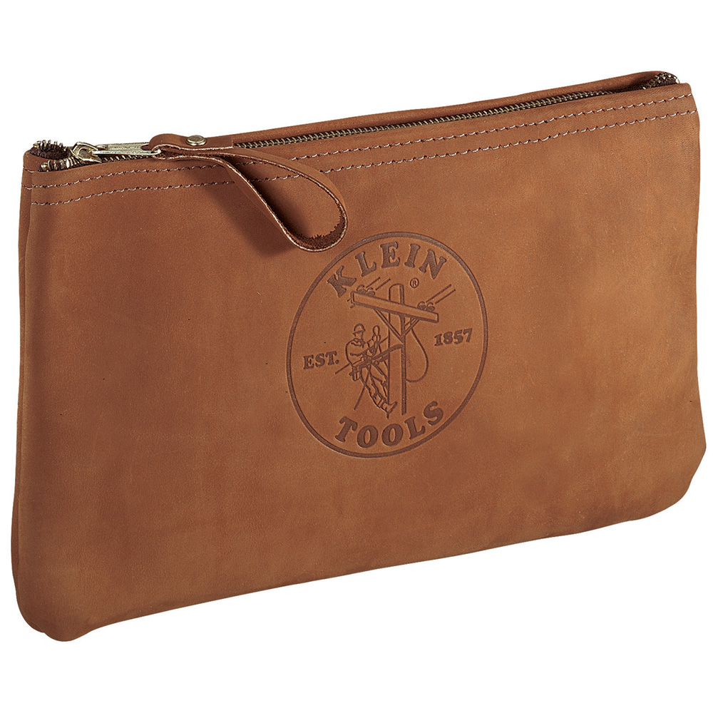 Klein Zipper Bag, Top-Grain Leather Tool Pouch, 12-1/2-Inch # 5139L