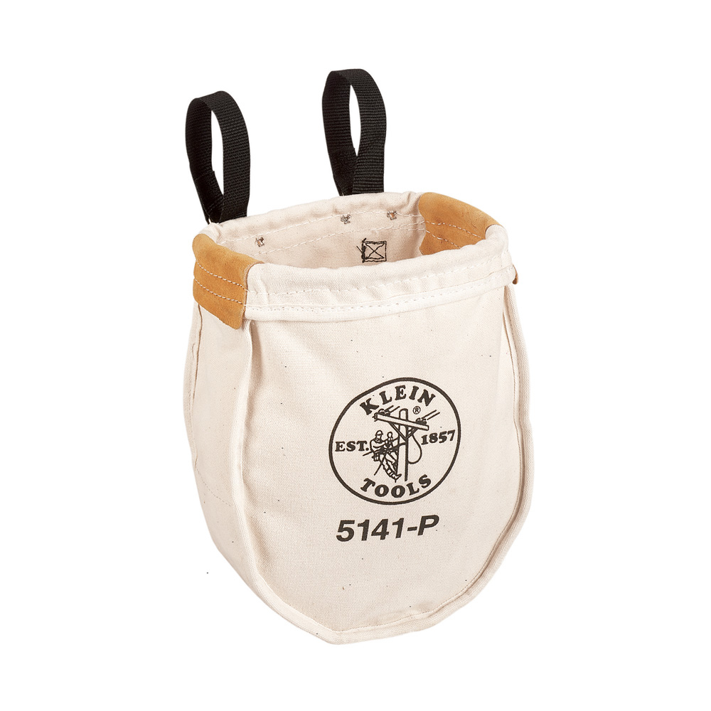 Klein Tool Bag, Canvas Utility Bag, Loop Connection, 10 x 5 x 12-Inch # 5141P