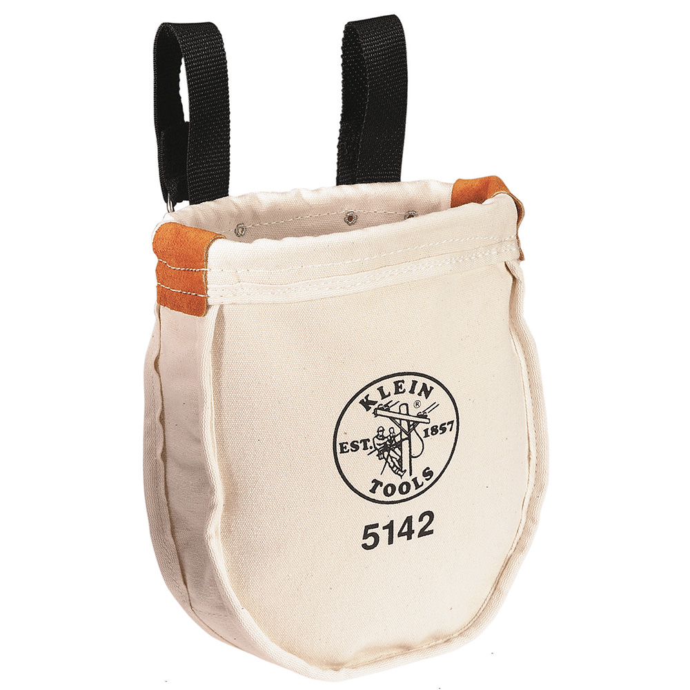 Klein Tool Bag, Canvas Utility Bag, Loop Connection, 9 x 8 x 10-Inch # 5142