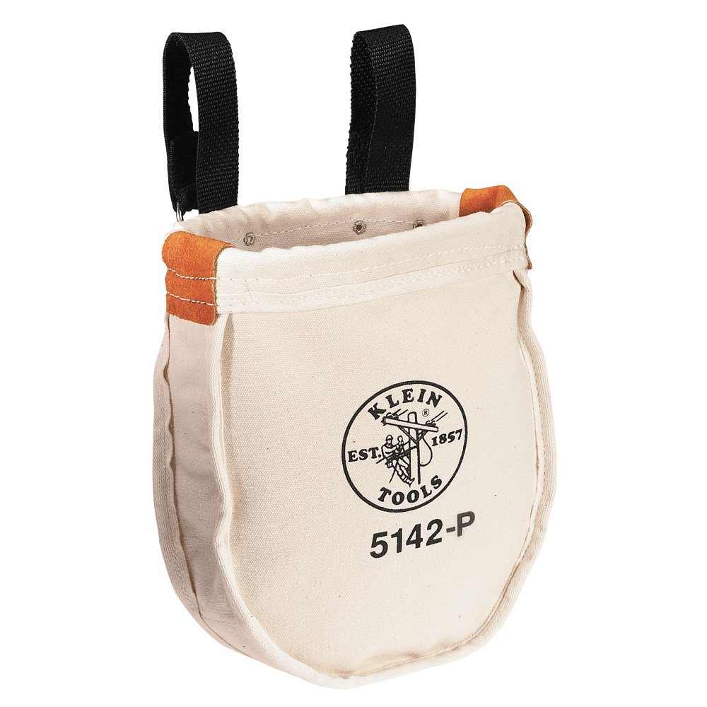 Klein Tool Bag, Canvas Utility Bag, Interior Pocket, 9 x 8 x 10-Inch # 5142P