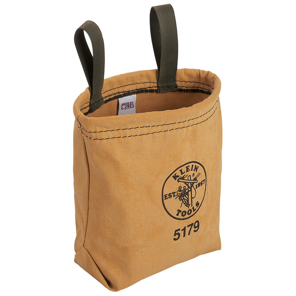 Klein Tool Pouch, Water-Repellent Bag with Belt Loops, 7.5 x 7 x 3.5-Inch # 5179