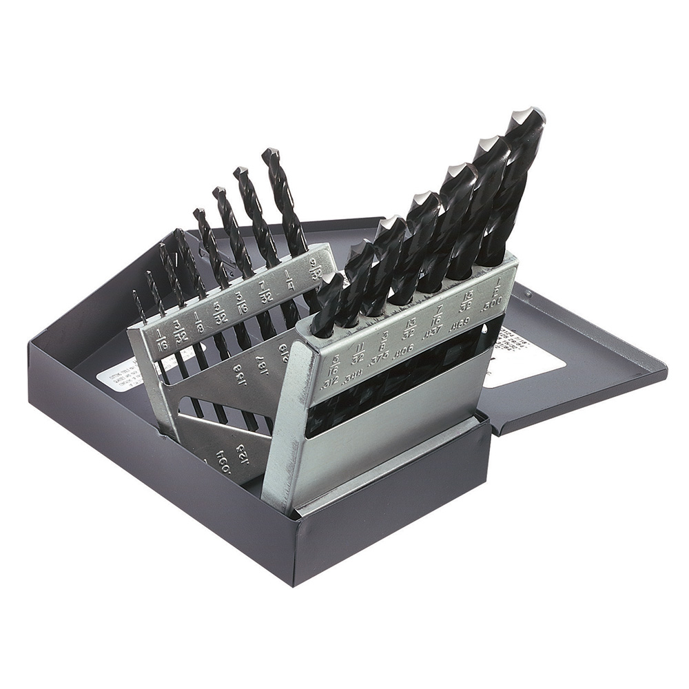 Klein Regular-Point Drill-Bit Set, 15-Piece # 53001