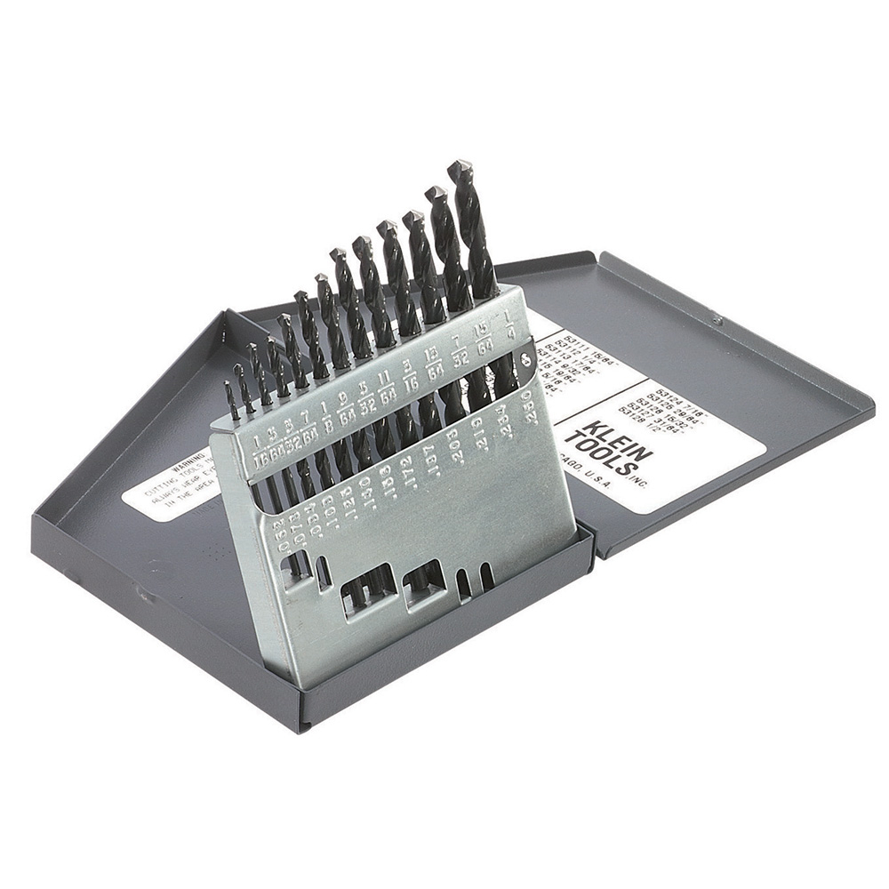Klein Regular-Point Drill-Bit Set, 13-Piece # 53002