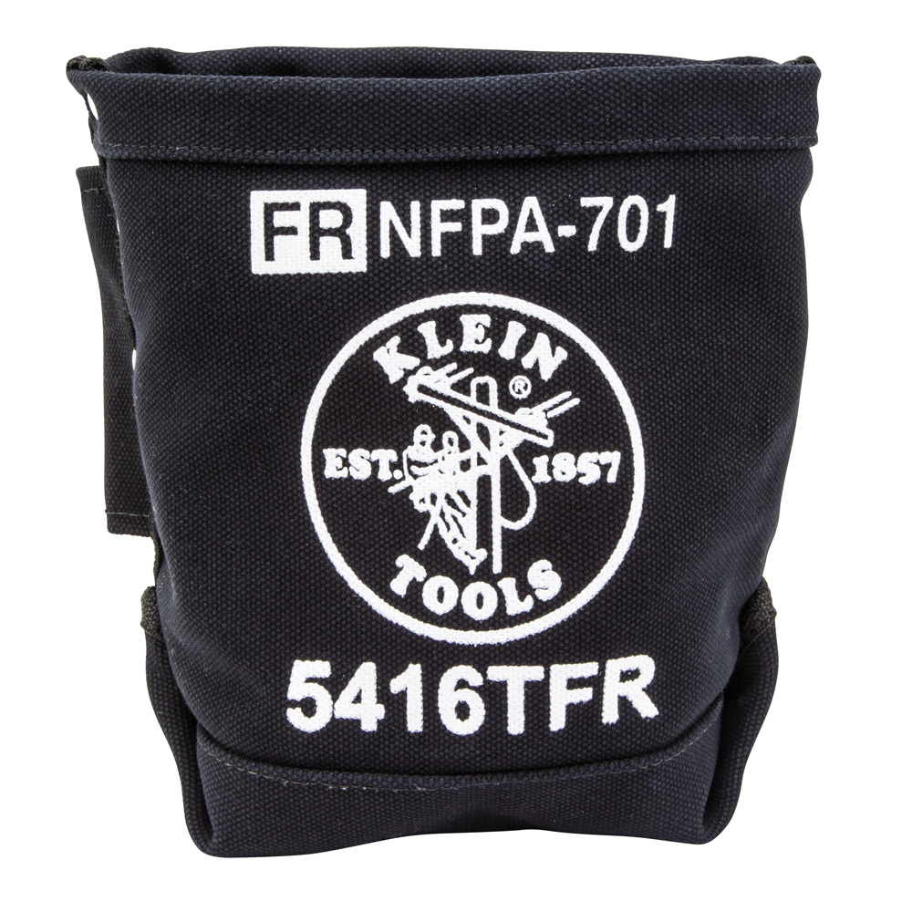 Klein Tool Bag, Flame Resistant Bolt Bag, No. 4 Canvas, 5 x 10 x 9-Inch # 5416TFR