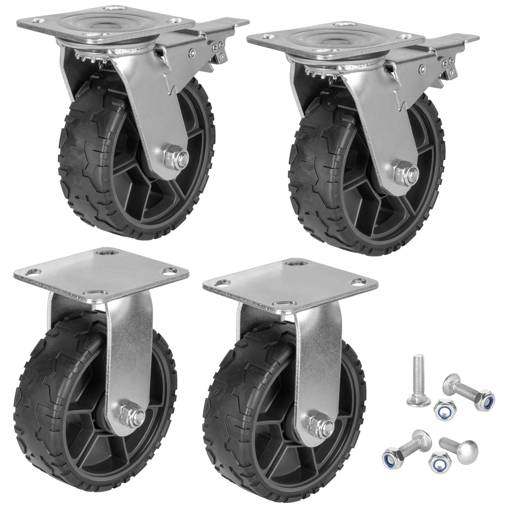 Klein Modboxutility Cart Caster Replacement Wheel Set, 6-Inch # 54850MB