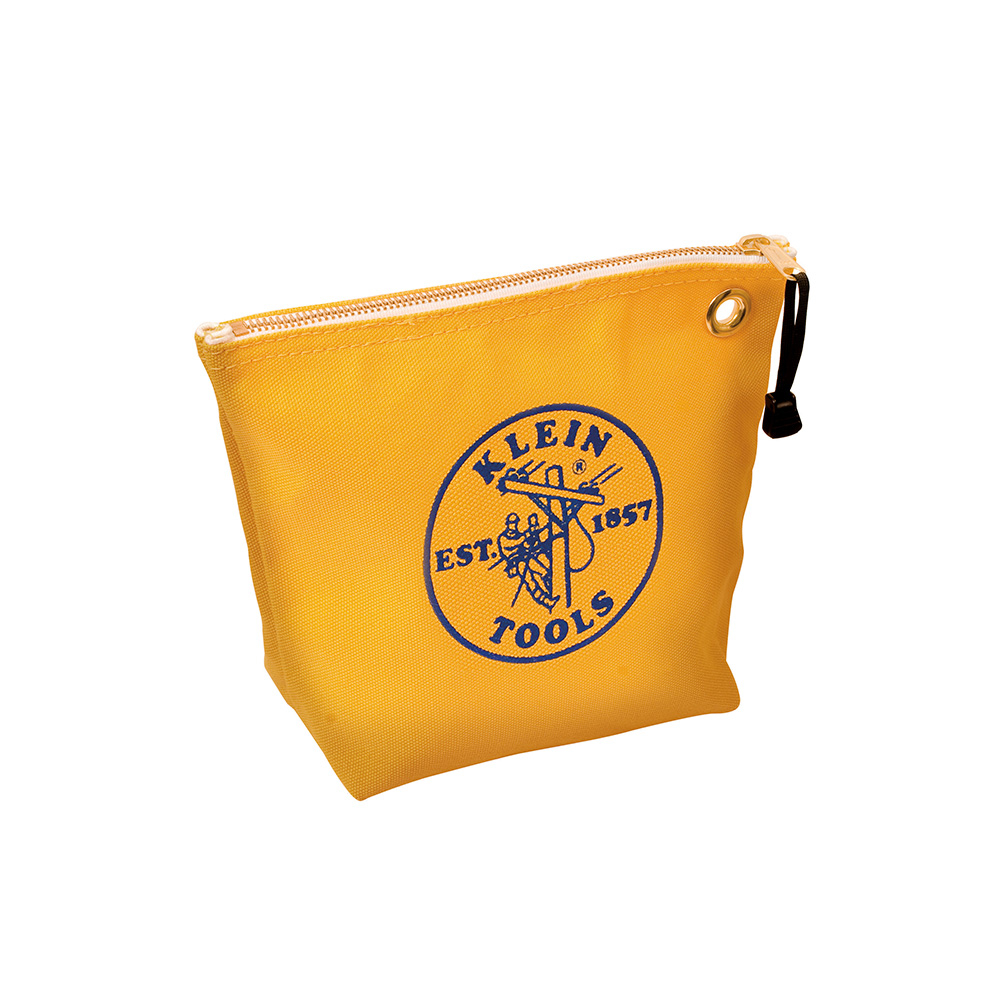 Klein Zipper Bag, Canvas Tool Pouch, 10-Inch, Yellow # 5539YEL