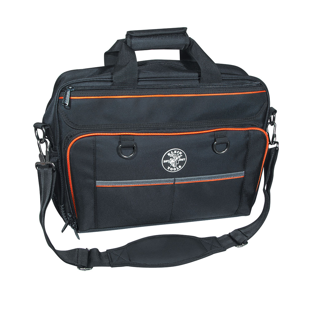 Klein Tool Bag, Tradesman Pro Tech Bag, 22 Pockets w/Laptop Pocket, 16-Inch # 55455M