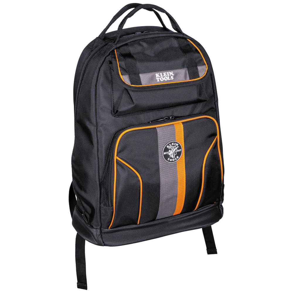Klein Tradesman Pro Tool Bag Backpack, 35 Pockets, Black, 17.5-Inch # 55475