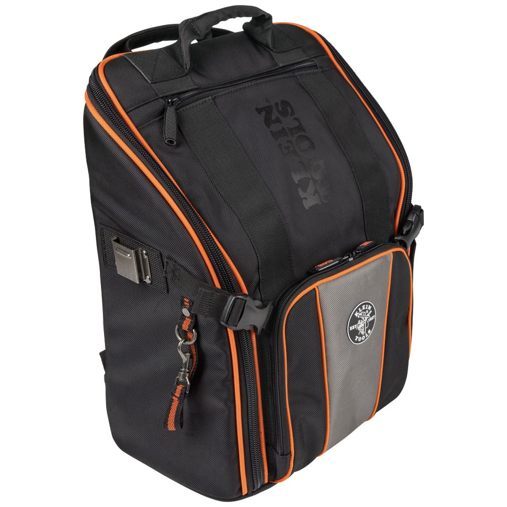 Klein Tradesman Pro Tool Station Tool Bag Backpack, 21 Pockets # 55482