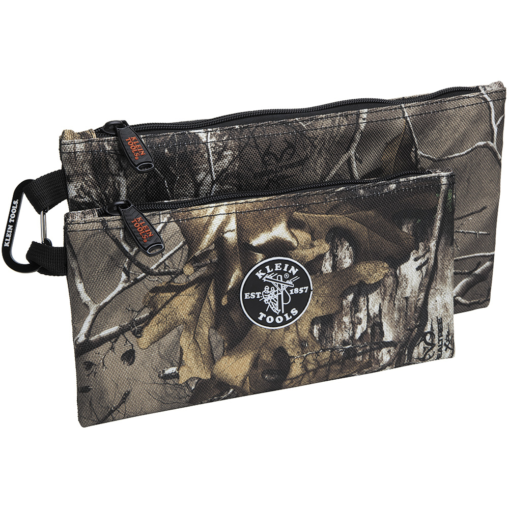 Klein Zipper Bags, Camo Tool Pouches, 2-Pack # 55560